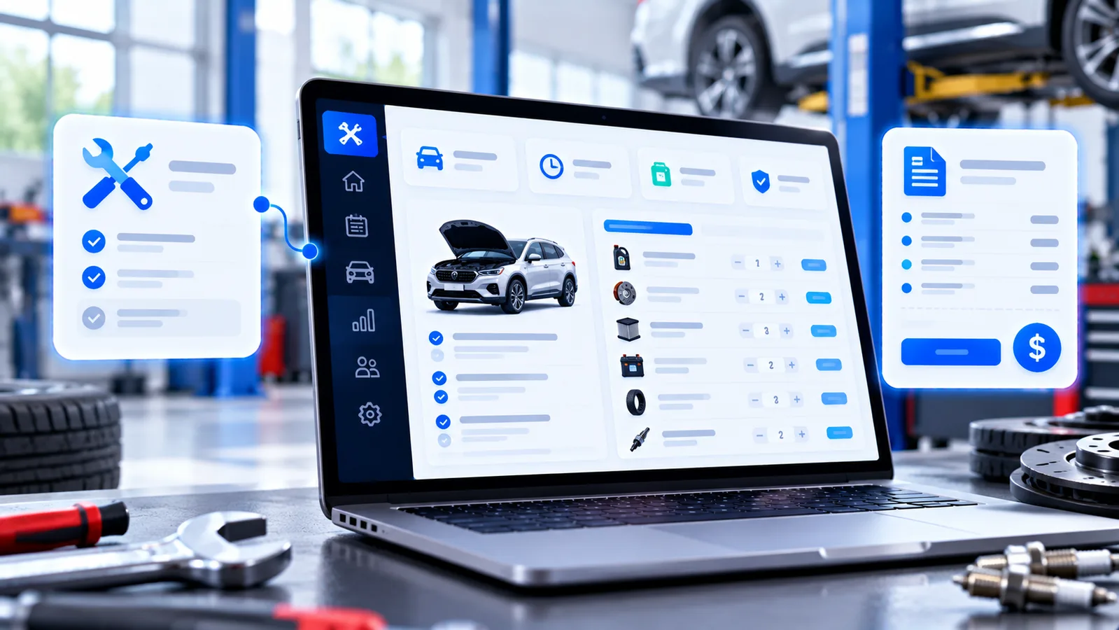 Automobile Garage & Service Center Billing Software billing software preview