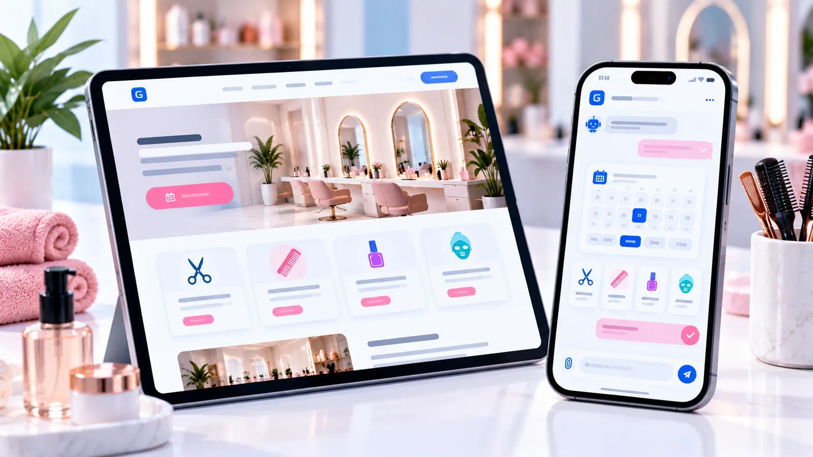 Salon + AI Chatbot