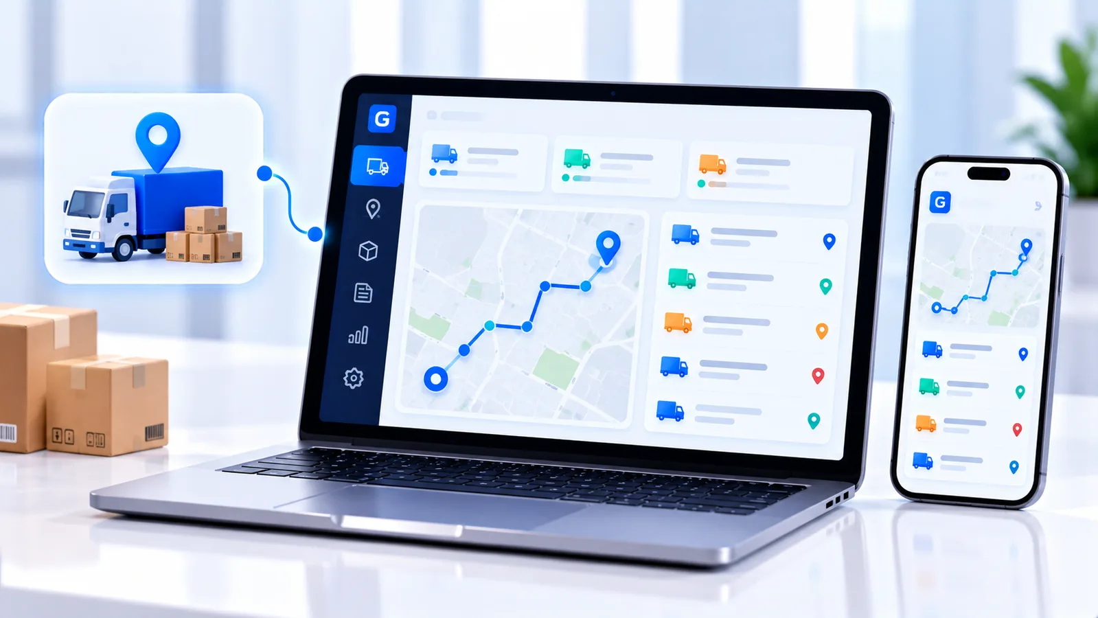 Delivery route and dispatch tracking screen for distributor billing